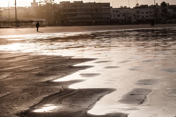 The beautiful beach (picture made in Agadir, Morocco) — Stock Photo, Image