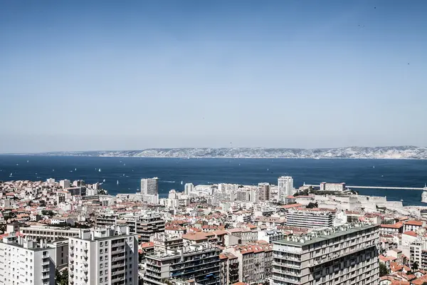 Aerial view of Marseilles, France — Stock Photo, Image