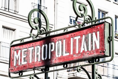 Paris metro metro işareti