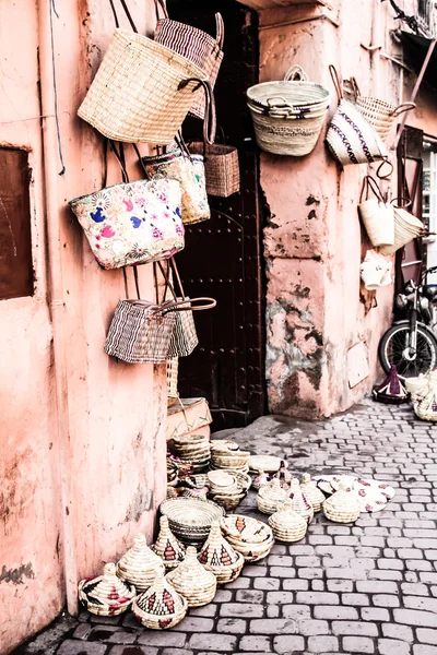 De souks, Marrakech, Marokko — Stockfoto