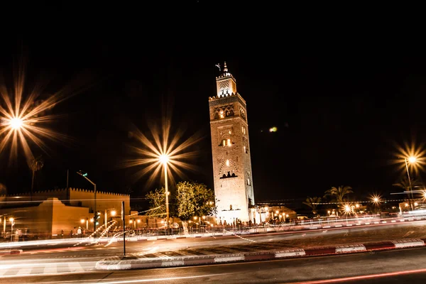 Koutoubia mešita, marrakech, Maroko, Afrika — Stock fotografie