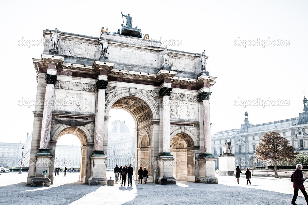 Arch of Triumph on the Charles De Gaulle square. Paris, France