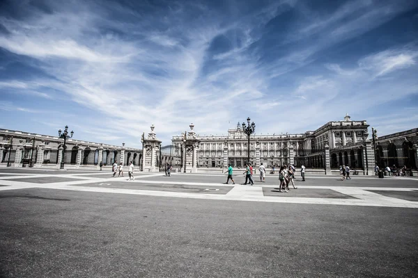 Madrid Royal Palace. Palacio de Oriente, Madrid landmark, Spain. — Stock Photo, Image