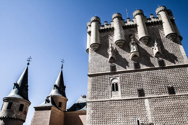 El famoso Alcázar de Segovia, Castilla y León, España —  Fotos de Stock