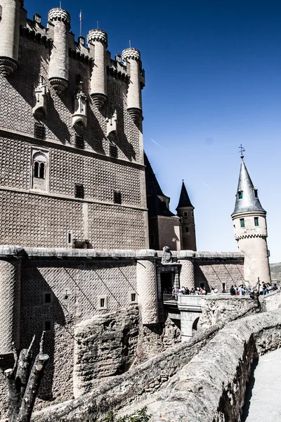 El famoso Alcázar de Segovia, Castilla y León, España —  Fotos de Stock