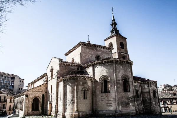 El famoso acueducto antiguo en Segovia, Castilla y León, España —  Fotos de Stock