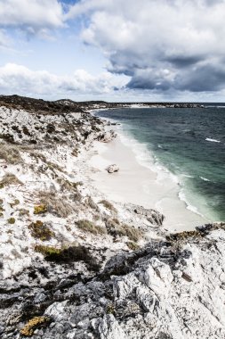 Scenic view over one of the beaches of Rottnest island