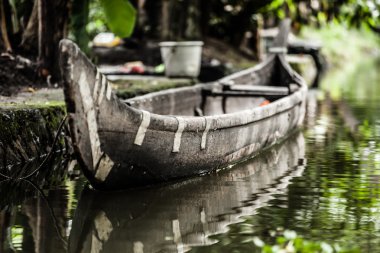 avuç içi alappuzha, kerala, Hindistan yakın önemsizden ev Tekne