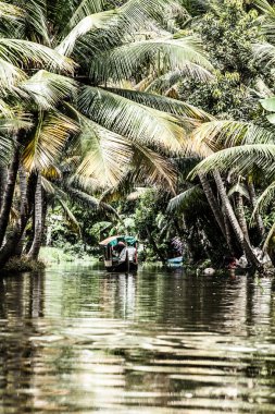 avuç içi alappuzha, kerala, Hindistan yakın önemsizden ev Tekne