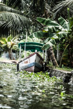 avuç içi alappuzha, kerala, Hindistan yakın önemsizden ev Tekne