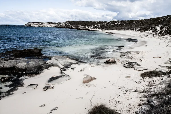 Vista panorâmica sobre uma das praias da ilha Rottnest — Fotografia de Stock