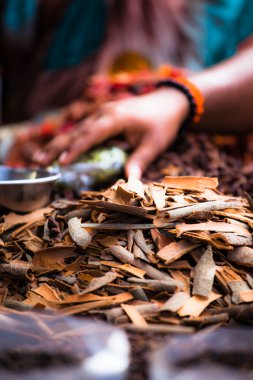 baharat Hindistan yerel pazarda çeşitli