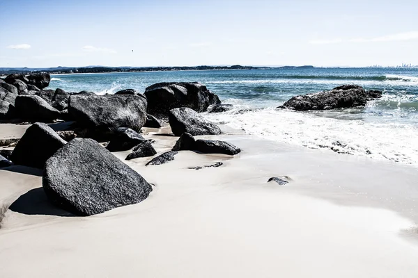 Plaża w goldcoast, queensland, australia — Zdjęcie stockowe