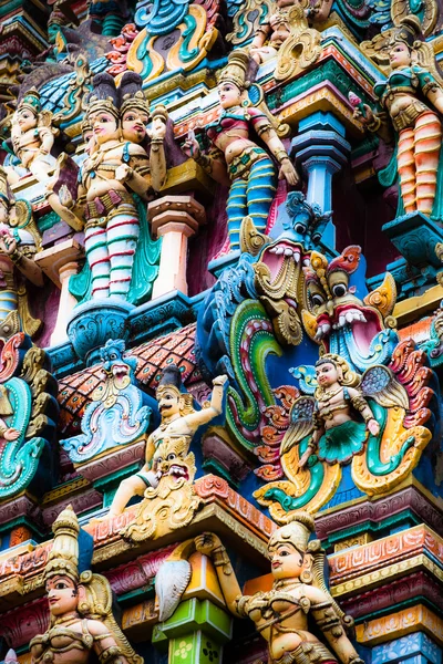 Details of Meenakshi Temple - one of the biggest and oldest temple in Madurai, India. — Stock Photo, Image