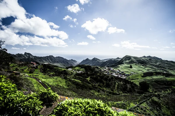 Beautiful valley in Anaga mountain range, Tenerife, Canary islands, Spain — Stock Photo, Image