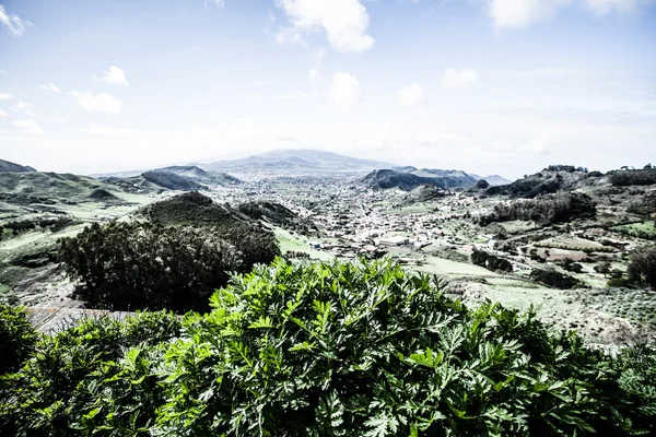 Krásné údolí anaga pohoří, tenerife, Kanárské ostrovy, Španělsko — Stock fotografie