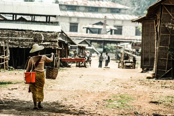 Typiska landskapet i myanmar — Stockfoto