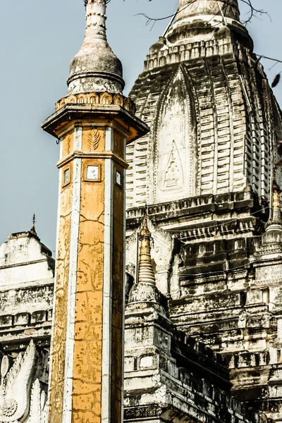 Blick auf das Tal der Heiden mit seinen uralten Pagoden, Myanmar — Stockfoto