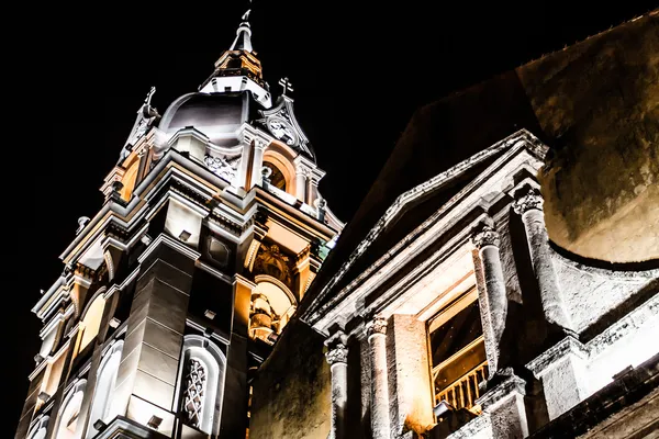 Katedral cartagena de Indias ve tapınak siglo Kolombiya cartagena tarihi mimarisi — Stok fotoğraf