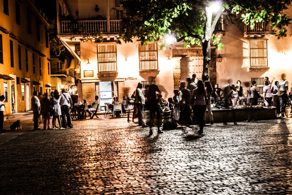 Cartagena de Índias à noite, Colômbia — Fotografia de Stock