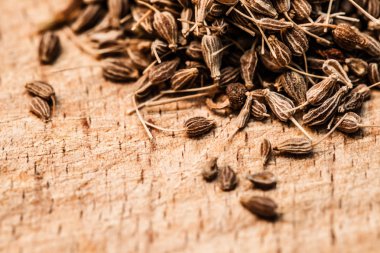 ahşap üzerine küçük tohum