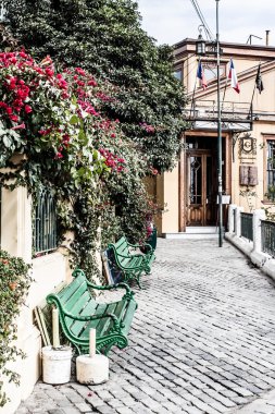 valparaiso, Şili, unesco dünya mirası renkli evleri.