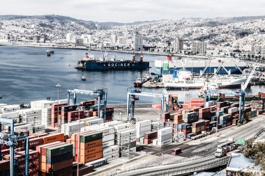panoramik valparaiso, Şili, unesco dünya mirası.