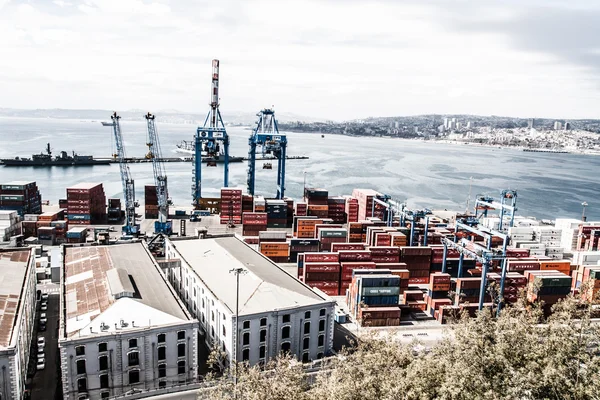 Vista panorámica de Valparaíso, Chile, Patrimonio de la Humanidad por la UNESCO . — Foto de Stock