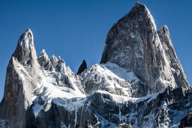 doğa manzarası ile mt. fitz roy los glaciares Milli Parkı, patagonia, Arjantin