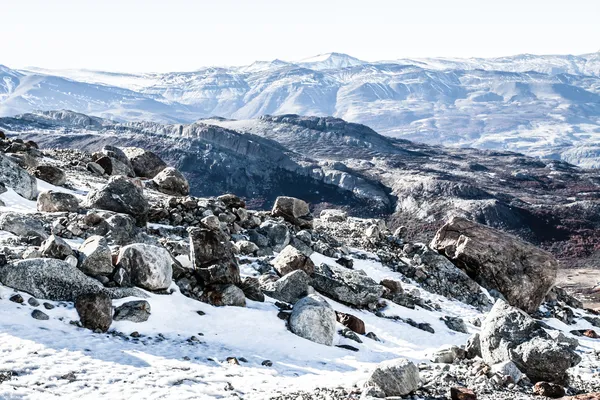 Природный пейзаж с горой. Фитц Рой в национальном парке Лос-Исиарес, Патагония, Аргентина — стоковое фото