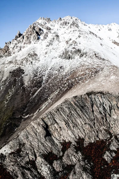 Přírodní krajina s mt. fitz roy v los glaciares national park, Patagonie, argentina — Stock fotografie