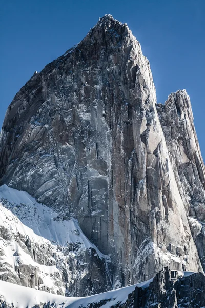 Természeti táj, a Mt. Fitz Roy a Los Glaciares Nemzeti Park, Patagónia, Argentína — Stock Fotó