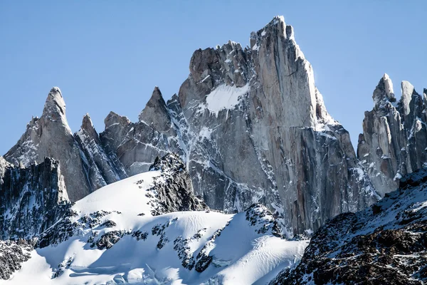 Przyroda z mt. fitz roy w los glaciares national park, patagonia, Argentyna — Zdjęcie stockowe