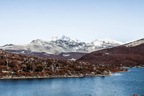 Natuur landschap met mt. fitz roy in los glaciares national park, Patagonië, Argentinië — Stockfoto