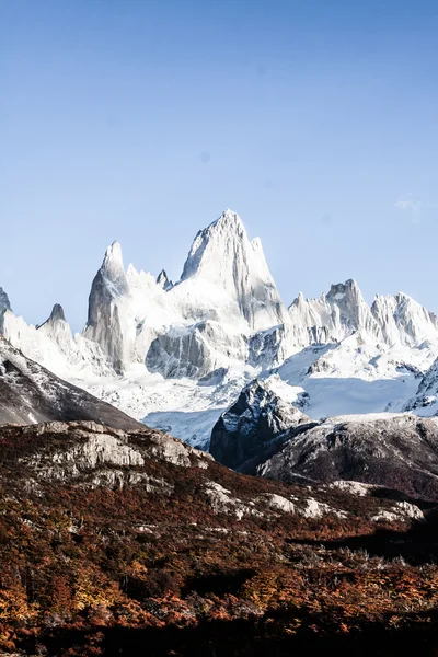 Nature landscape with Mt. Fitz Roy in Los Glaciares National Park, Patagonia, Argentina Stock Image