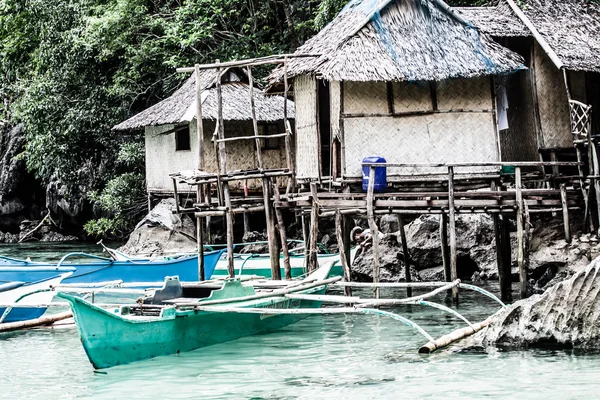 Pueblo de pescadores en Coron las Filipinas —  Fotos de Stock