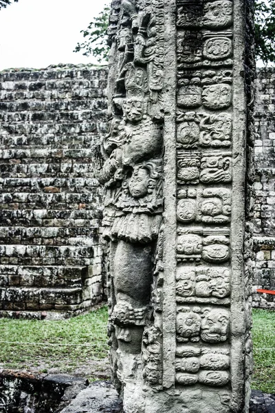 Templos em Copan Ruinas, Honduras — Fotografia de Stock