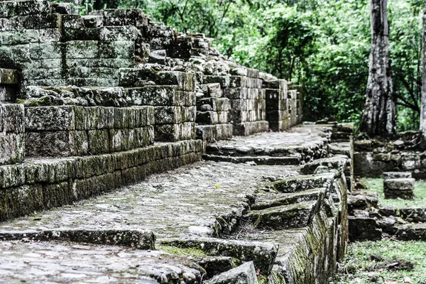 Tempel in den Ruinen von Copan, Honduras — Stockfoto