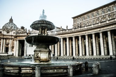 Vatikan Vatikan. Saint peter's square Roma Katolikleri için en popüler hac siteler arasında yer alıyor..