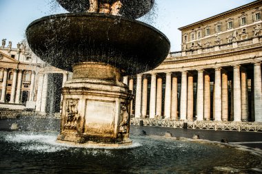 Vatikan Vatikan. Saint peter's square Roma Katolikleri için en popüler hac siteler arasında yer alıyor..
