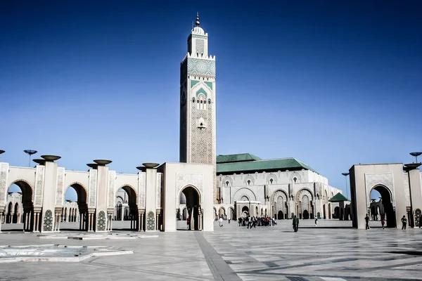 O Hassan II. mesquita em Casablanca, Marrocos — Fotografia de Stock