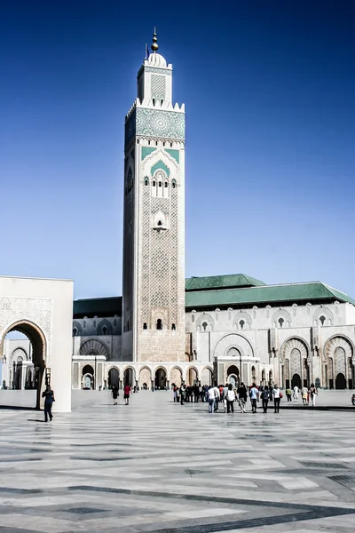 Hassan ii. moskén i casablanca, Marocko — Stockfoto