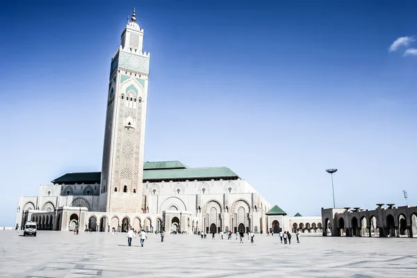 El Hassan II. mezquitas en Casablanca, Marruecos — Foto de Stock