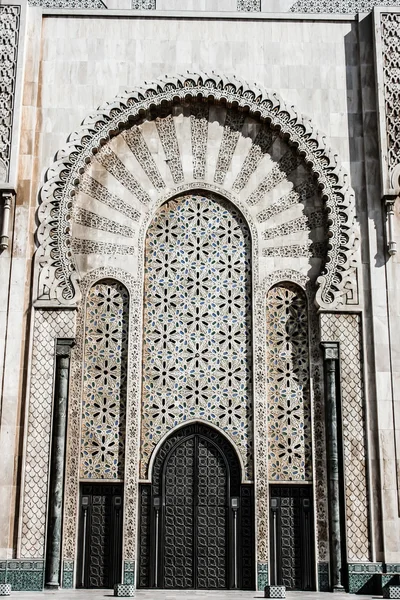 El Hassan II. mezquitas en Casablanca, Marruecos — Foto de Stock