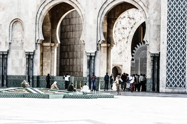 Hassan ii. moskén i casablanca, Marocko — Stockfoto