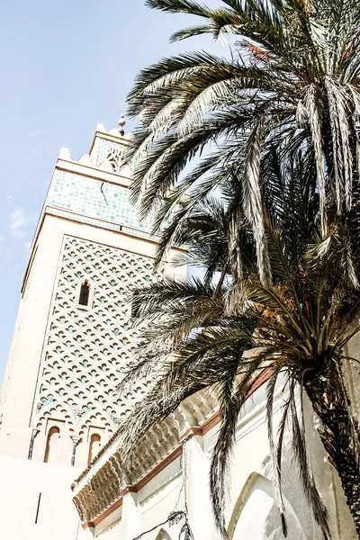 Marrocos. Marrakech. Mesquita de Koutoubia (imagem HDR  ) — Fotografia de Stock