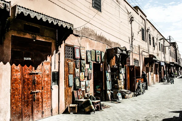 Vista tradicional de Marrakech en Marruecos — Foto de Stock