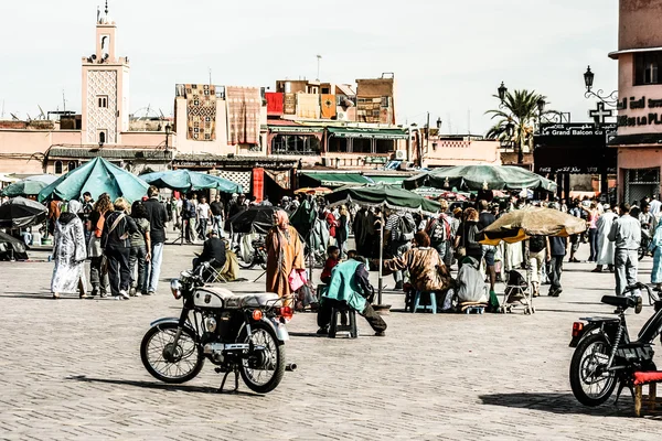 Traditionelle Sicht auf Marrakesch in Marokko — Stockfoto