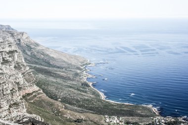 Şehir (cape town, Güney Afrika ile Masa Dağı manzarası)