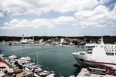 İskele ve liman mahon, menorca, İspanya